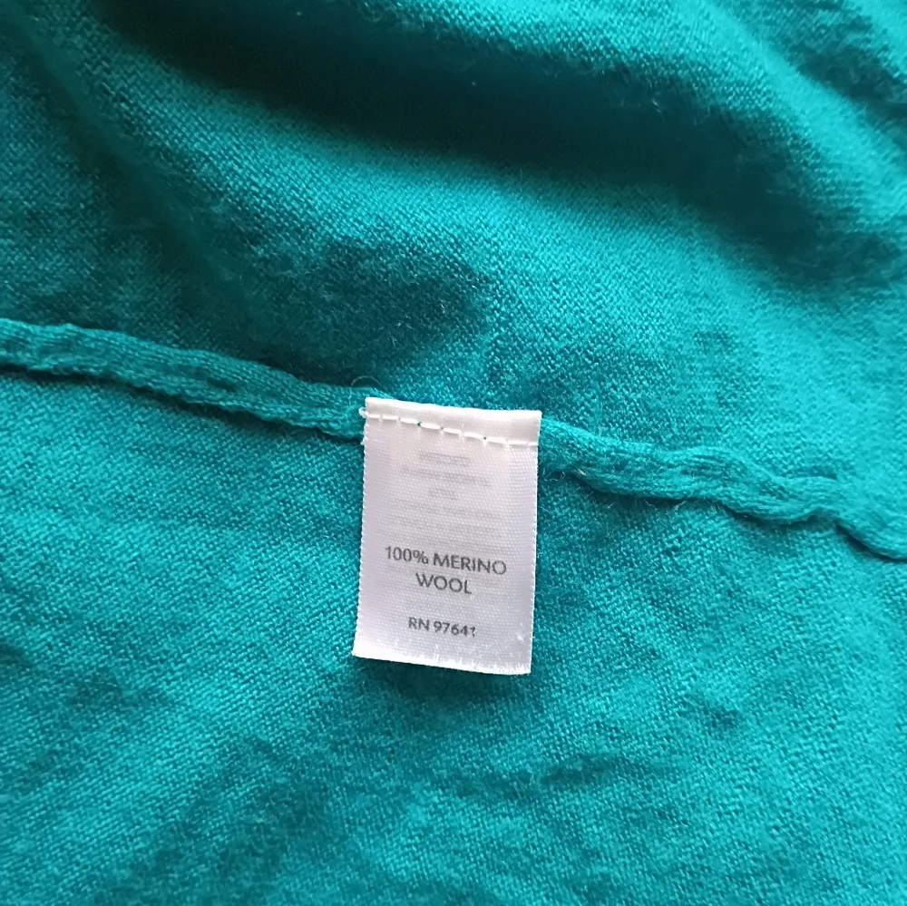 J. Jill 100% Merino Wool Open Cardigan Size Medium Lightweight Sweater Teal